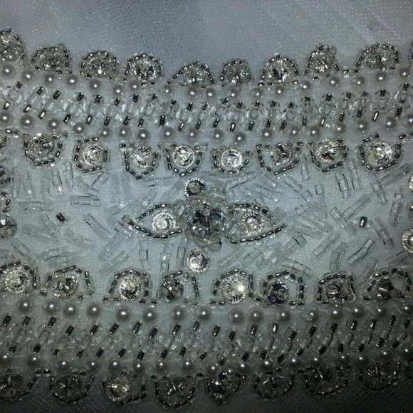 David's Bridal Wedding Dress 24W Empire Waist - Picture 4 of 7